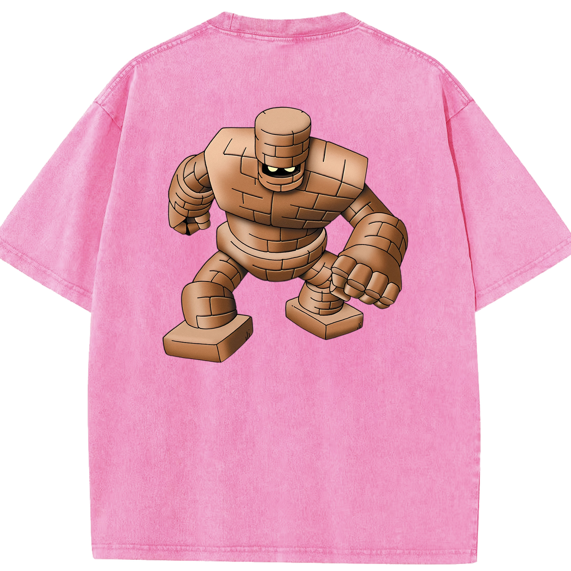 （画像用） ドラゴンクエスト Doragon Kuesuto Dragon Quest 綿100% ヴィンテージ風 半袖Tシャツ（背面プリント）